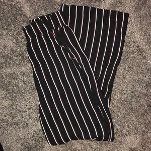 High Waisted Striped Flare Pants 6